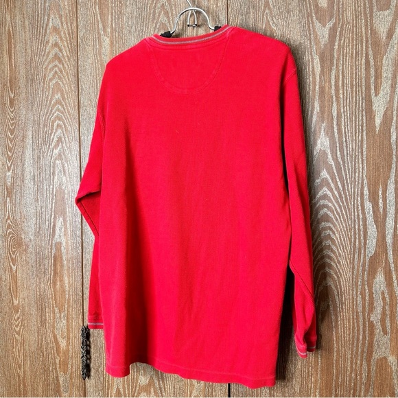 Vintage Chaps Ralph Lauren V Neck Sweater Men Size Large Heavyweight 100% Cotton - Picture 9 of 10